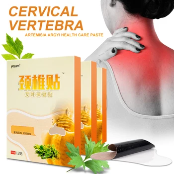 Wholesale 12pcs Mugwort Patches Cervical Vertebra Muscle Massage Muscle Arthritis Aches Relief Joint Pain Patch Tool Kit
Wholesale 12pcs Mugwort Patches Cervical Vertebra Muscle Massage Muscle Arthritis Aches Relief Joint Pain Patch Tool Kit