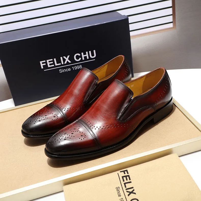 2019 Fashion Men's Medallion Cap Toe Loafers Genuine Leather Black Burgundy Slip On Men Dress Shoes Handmade Formal Shoes
2019 Fashion Men's Medallion Cap Toe Loafers Genuine Leather Black Burgundy Slip On Men Dress Shoes Handmade Formal Shoes