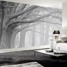 popular black white tree wallpaper buy cheap black white tree