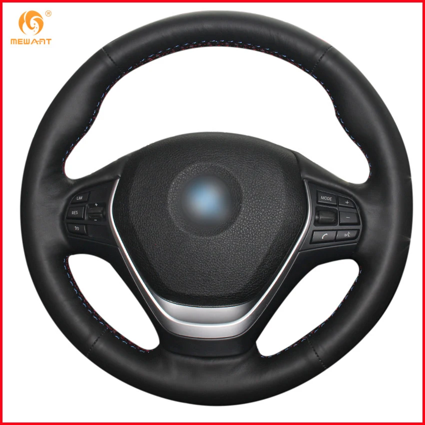 MEWANT Black Genuine Leather Car Steering Wheel Cover for BMW F20 2012-2018 F45 2014-2018 F30 F31 F34 2013-2017 F32 F33 F36
MEWANT Black Genuine Leather Car Steering Wheel Cover for BMW F20 2012-2018 F45 2014-2018 F30 F31 F34 2013-2017 F32 F33 F36