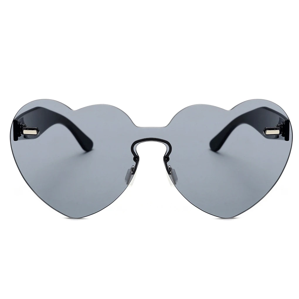 Горячая Распродажа женские солнцезащитные очки в форме сердца бескаркасные
