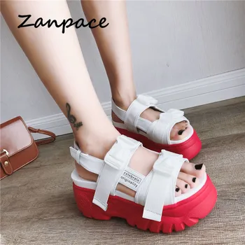 2019 Summer Thick Women Sandals Casual Students Korean Wedges Muffin Beach Shoes Buckle Med Heels Open Top Platform Sandals
2019 Summer Thick Women Sandals Casual Students Korean Wedges Muffin Beach Shoes Buckle Med Heels Open Top Platform Sandals