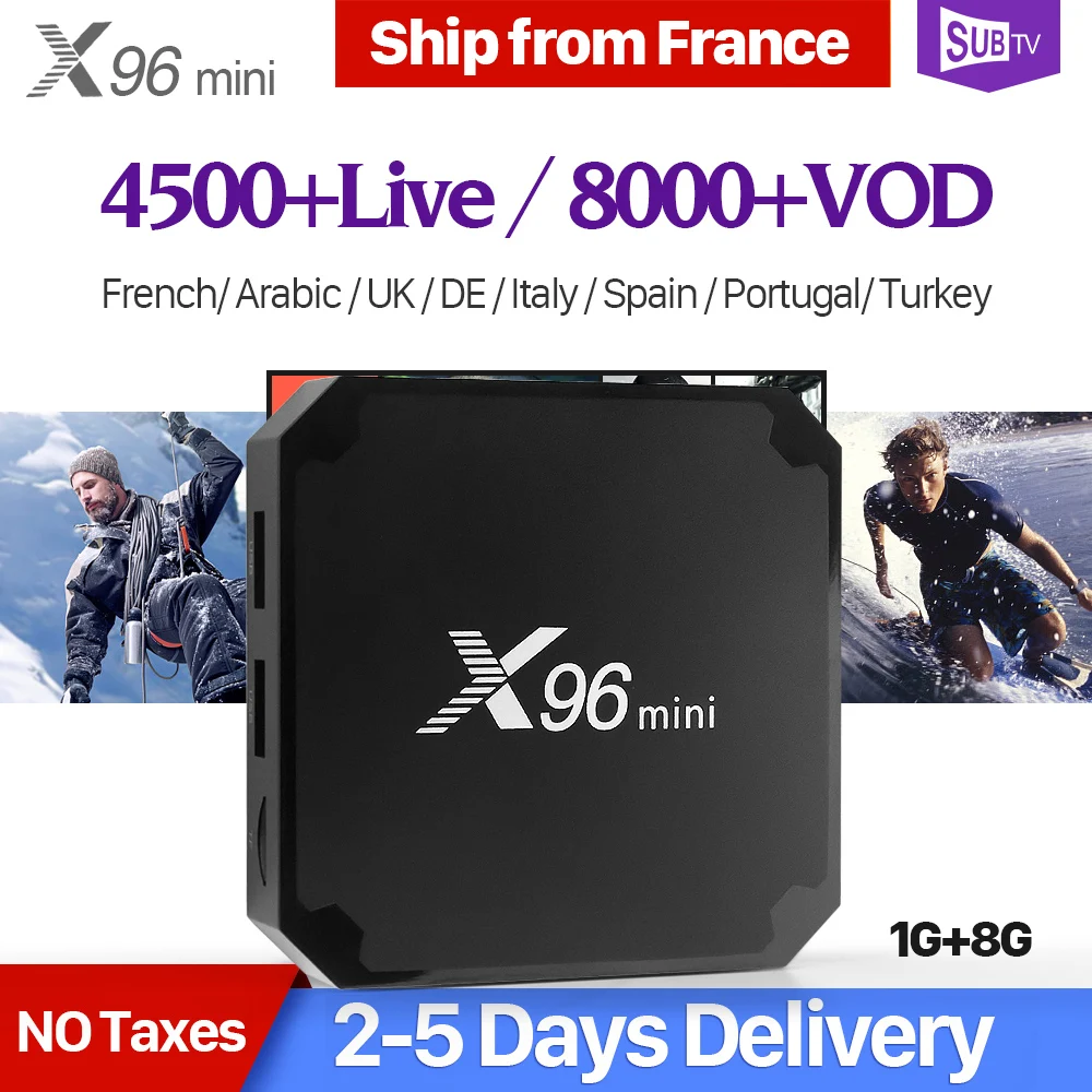 French IPTV Box X96 mini TV Box Android 7.1 SUBTV Code IPTV France Belgium Turkey Arabic Sweden Portugal X96mini IPTV Top Box
French IPTV Box X96 mini TV Box Android 7.1 SUBTV Code IPTV France Belgium Turkey Arabic Sweden Portugal X96mini IPTV Top Box