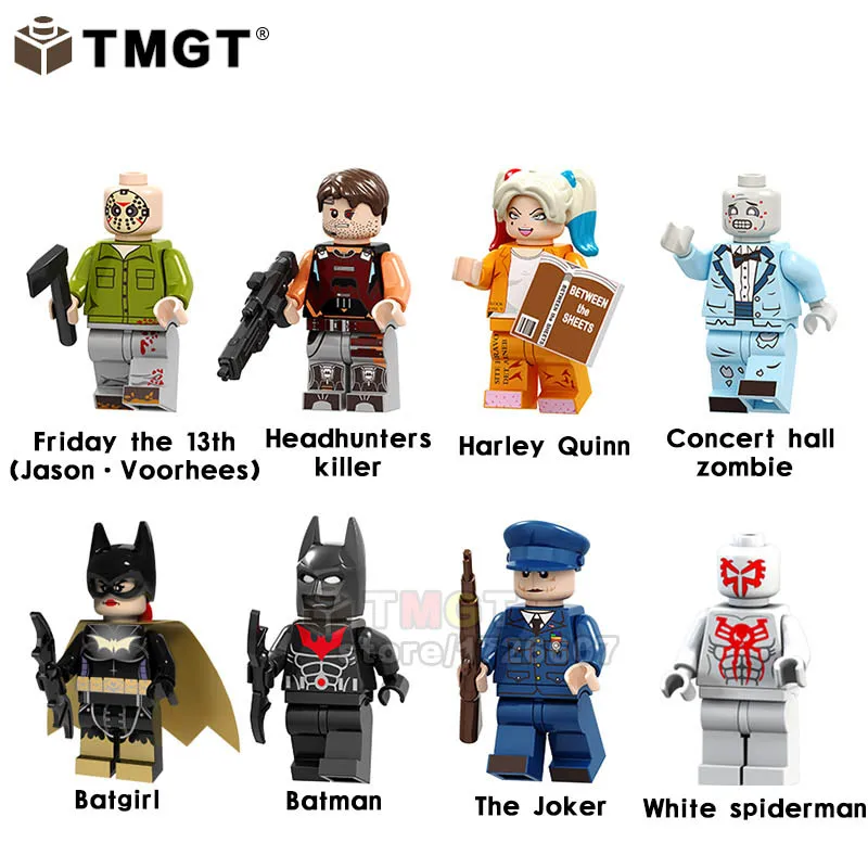 Single Sale Super Hero Batman Movie Friday the 13th Headhunter Police Joker Zombie Building Block Brick Toys
Single Sale Super Hero Batman Movie Friday the 13th Headhunter Police Joker Zombie Building Block Brick Toys