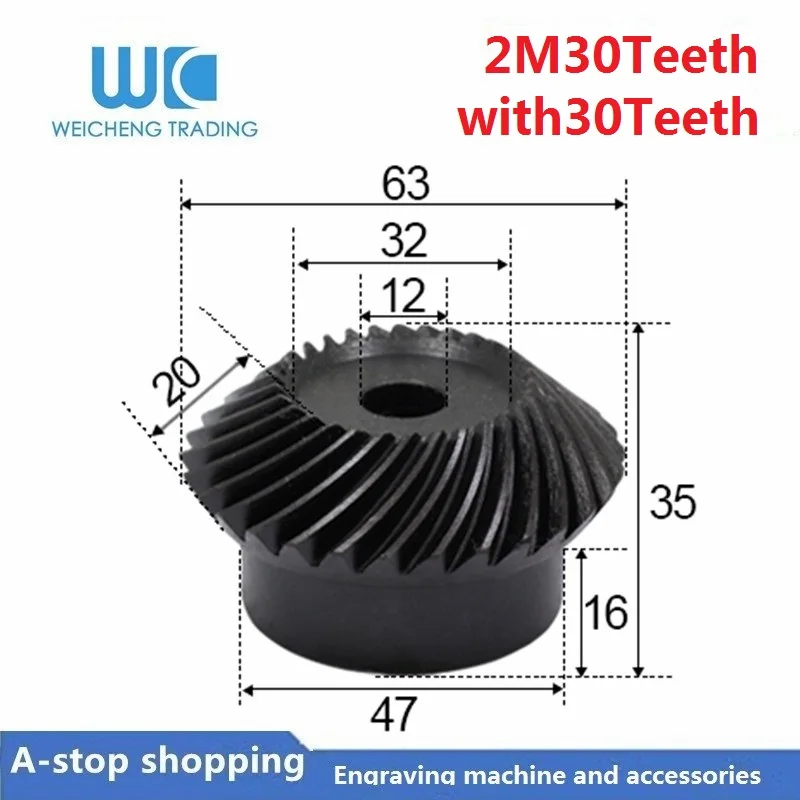 2pc 1:1 Bevel Gear 2 Modulus 30 Teeth + 30 teeth Inner Hole 12mm 90 Degree Drive Commutation carbon Steel Gears
2pc 1:1 Bevel Gear 2 Modulus 30 Teeth + 30 teeth Inner Hole 12mm 90 Degree Drive Commutation carbon Steel Gears