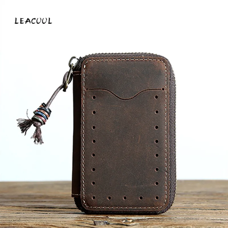 LEACOOL Genuine Leather Housekeeper Key Wallet Man Ring Case Holder Smart Organizer Bag Coin Pocket Keychain Pouch Purse Wrap
LEACOOL Genuine Leather Housekeeper Key Wallet Man Ring Case Holder Smart Organizer Bag Coin Pocket Keychain Pouch Purse Wrap