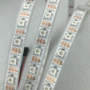 DC12V addressable 5m/reel 60LEDs/m SK6812 led pixel strip,waterproof in silicon tube;IP66;with 60pixels/M;WHITE PCB
DC12V addressable 5m/reel 60LEDs/m SK6812 led pixel strip,waterproof in silicon tube;IP66;with 60pixels/M;WHITE PCB