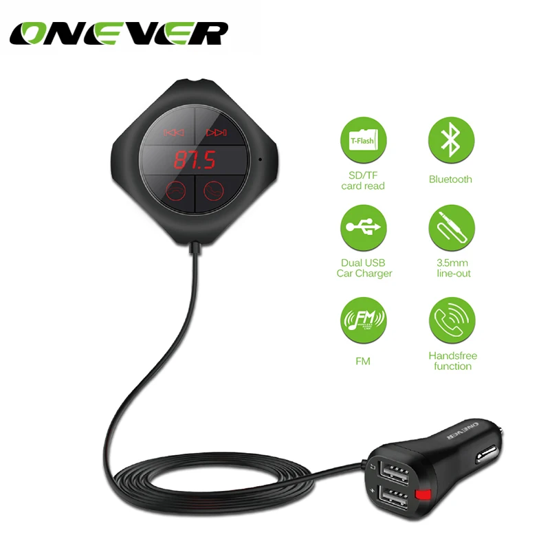Bluetooth Car Kit Wireless FM Transmitter Radio Adapter FM Modulator Handsfree Music Mp3 Usb Player Audio DC 12V-24V
Bluetooth Car Kit Wireless FM Transmitter Radio Adapter FM Modulator Handsfree Music Mp3 Usb Player Audio DC 12V-24V
