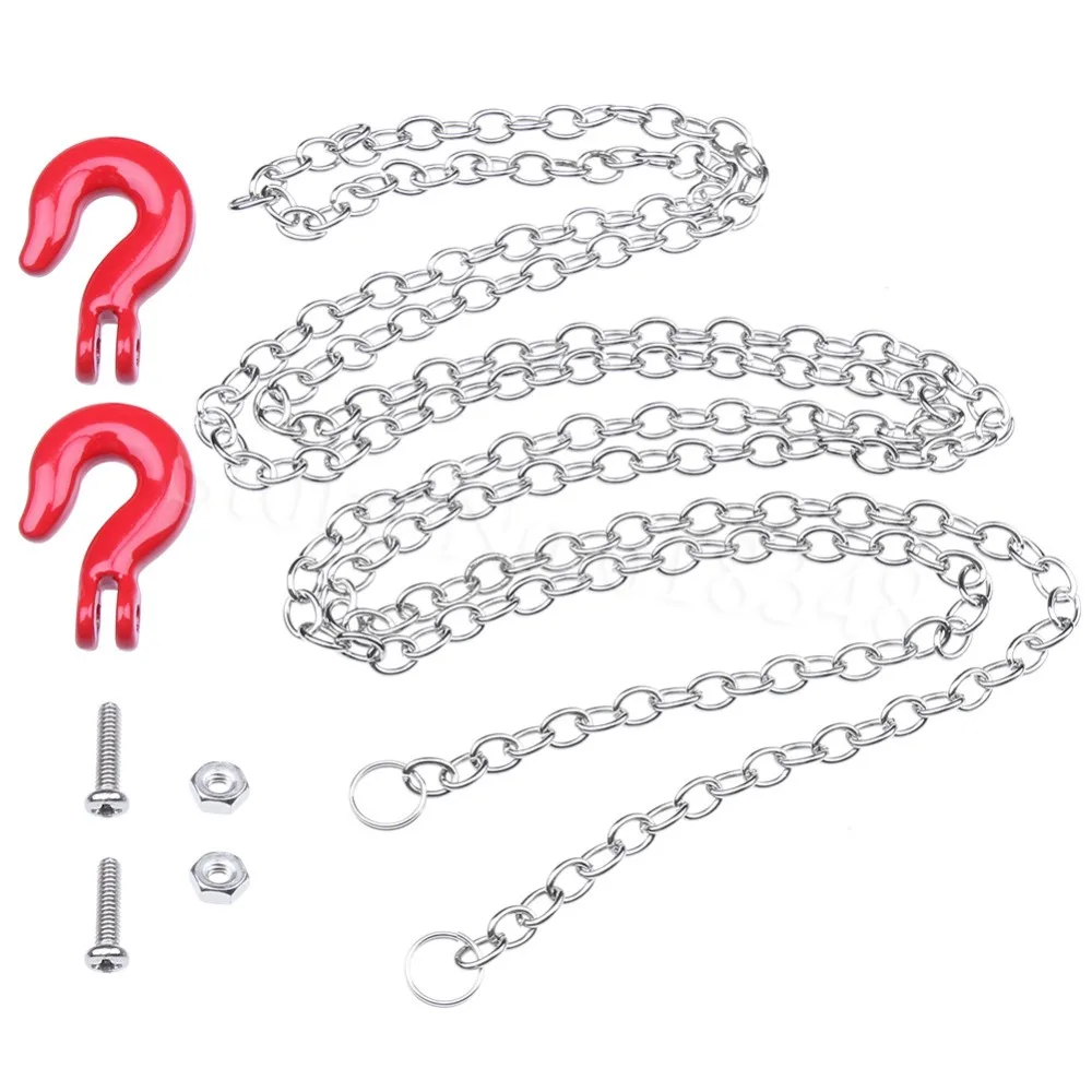 Mini Metal Tow Chain with Trailer Hook 1/10 RC Rock Crawler Accessories For Axial SCX10 TAMIYA CC01 RC4WD D90 Climbing Car
Mini Metal Tow Chain with Trailer Hook 1/10 RC Rock Crawler Accessories For Axial SCX10 TAMIYA CC01 RC4WD D90 Climbing Car
