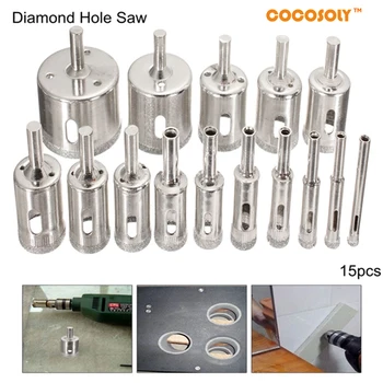15pcs 6-50mm Diamond Hole Saw Drill Bit Set Holesaw Tile Ceramic Glass Marble Drill Bits
15pcs 6-50mm Diamond Hole Saw Drill Bit Set Holesaw Tile Ceramic Glass Marble Drill Bits