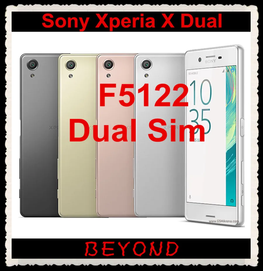 

Sony Xperia X Dual F5122 Original Unlocked Dual Sim GSM 4G LTE Android Hexa Core RAM 3GB ROM 64GB 5.0" 23MP&13MP Fingerprint