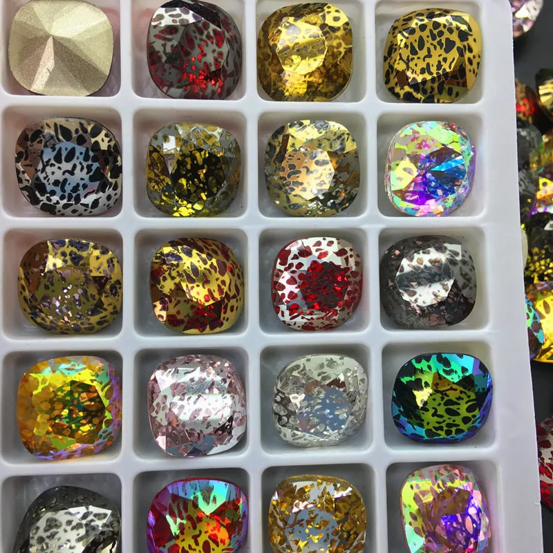 TopStone K9 Crystal Patina 12mm Glass Classicial Square Rhinestone Mixed Colors Pointback Fat Square Stone
TopStone K9 Crystal Patina 12mm Glass Classicial Square Rhinestone Mixed Colors Pointback Fat Square Stone