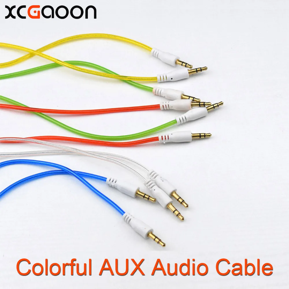 XCGaoon Colorful Car Aux Cable 3.5mm to 3.5mm Jack Audio Cable Male to Male, Cable length 1 meter ( 3.28ft ), many Colors
XCGaoon Colorful Car Aux Cable 3.5mm to 3.5mm Jack Audio Cable Male to Male, Cable length 1 meter ( 3.28ft ), many Colors