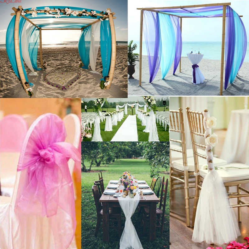 New72CM * 10M / transparent snow yarn flower heart arches curl party activities wedding decoration 5zSH015-2 | Дом и сад
