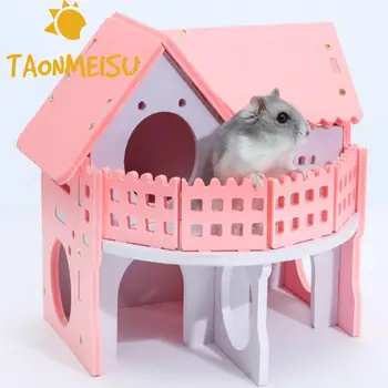 Two-layer Wooden Hamster House Bear Baby Portable Environmental Friendly Villa with Balcony for chinchillas guinea pigs Cage
Two-layer Wooden Hamster House Bear Baby Portable Environmental Friendly Villa with Balcony for chinchillas guinea pigs Cage