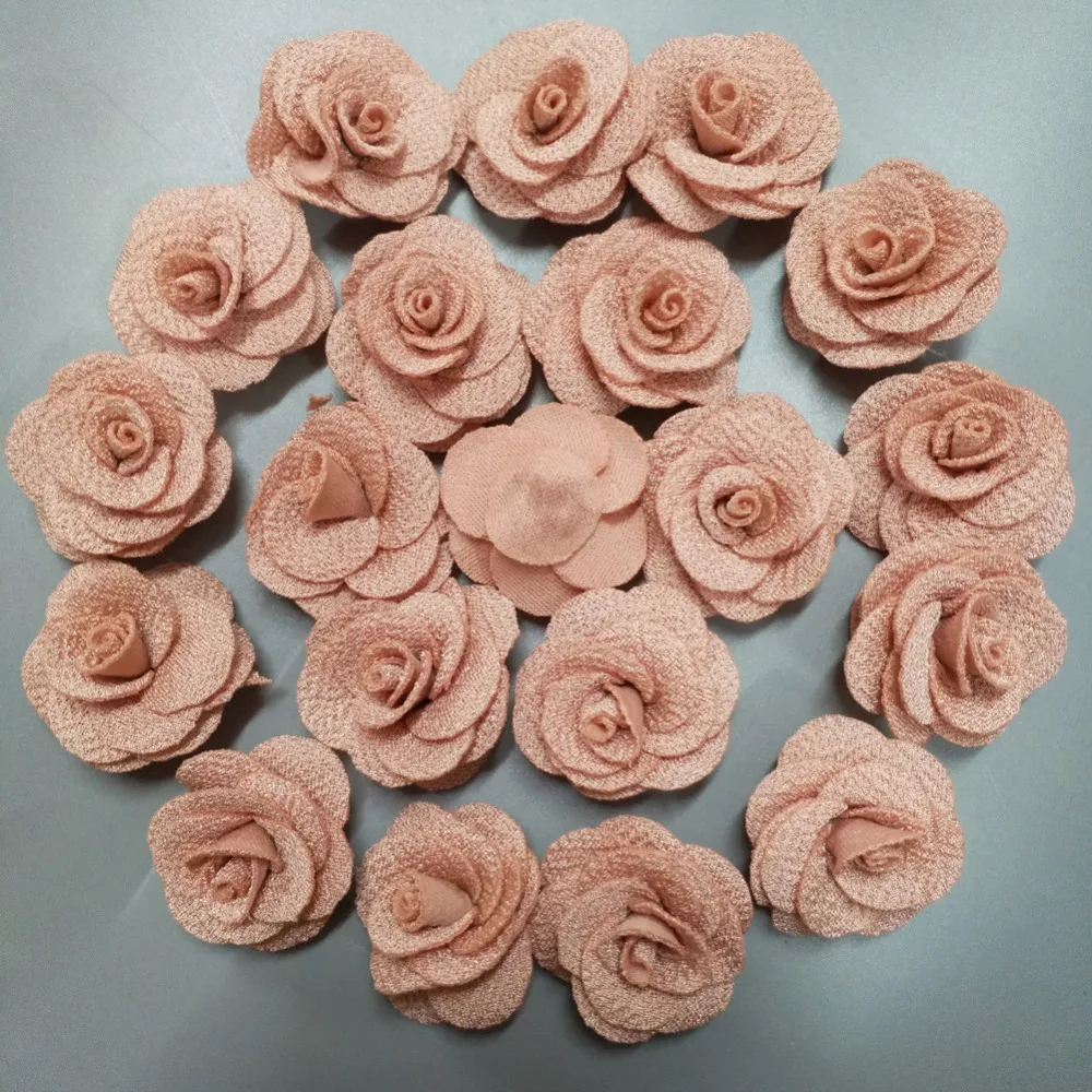 20Pieces/Bag Champagne Rose Handmade 3.5CM Fabric Rose Cotton Cloth Flowers Hand DIY Wedding Bouquet Flower Hair Accessories
20Pieces/Bag Champagne Rose Handmade 3.5CM Fabric Rose Cotton Cloth Flowers Hand DIY Wedding Bouquet Flower Hair Accessories