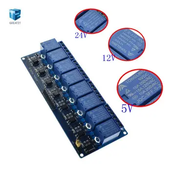 8 way Relay Module 5V 12V 24V 8 Channel Relay Module Board for Arduino PIC AVR MCU DSP ARM Electronic 8-Channel Relay Module
8 way Relay Module 5V 12V 24V 8 Channel Relay Module Board for Arduino PIC AVR MCU DSP ARM Electronic 8-Channel Relay Module