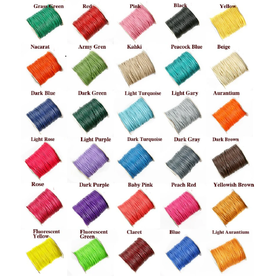 Hot Sale 10 meters 1.5MM Waxed Thread Cotton Cord String Strap Wholesale For DIY Necklace Rope Bead Fit Bracelet
Hot Sale 10 meters 1.5MM Waxed Thread Cotton Cord String Strap Wholesale For DIY Necklace Rope Bead Fit Bracelet