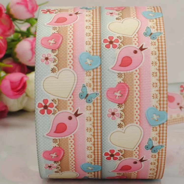 free shipping 20Y 1/2"38mm bird and flower pattern printed grosgrain tape ribbon Valentine's Day DIY hair bow
free shipping 20Y 1/2"38mm bird and flower pattern printed grosgrain tape ribbon Valentine's Day DIY hair bow