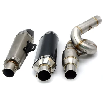 For Kawasaki Z800 2013 - 2017 High Quality Motorcycle Carbon Fiber Exhaust Muffler Modified Mid Clamp On Middle Pipe Z 800 ZR800
For Kawasaki Z800 2013 - 2017 High Quality Motorcycle Carbon Fiber Exhaust Muffler Modified Mid Clamp On Middle Pipe Z 800 ZR800