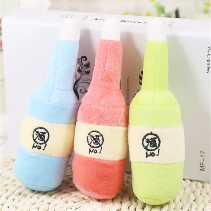 Bottle Shape Plush Pet Squeak Toys Sound Play Dog Toys For Small Large Dogs Cats Puppy Molar Chew Toys
Bottle Shape Plush Pet Squeak Toys Sound Play Dog Toys For Small Large Dogs Cats Puppy Molar Chew Toys