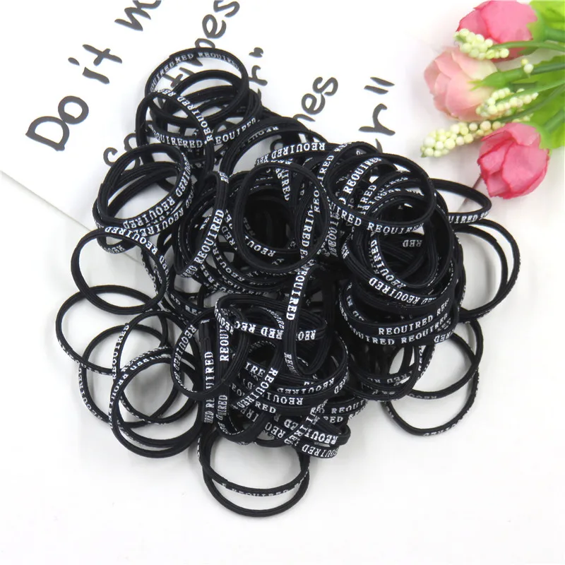 100PCS/LOT 3CM Black Color Mixing Elastic Hair Bands For Girls Handmade Hair Scrunchy Kids Creative Hair Accessories For Women
100PCS/LOT 3CM Black Color Mixing Elastic Hair Bands For Girls Handmade Hair Scrunchy Kids Creative Hair Accessories For Women