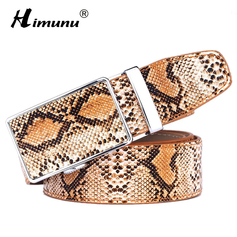 Luxury Designer high Quality Automatic 2017 Genuine Leather Snake Belt for Men Automatic buckle Strap New Hot Ceinture Mens Bel
Luxury Designer high Quality Automatic 2017 Genuine Leather Snake Belt for Men Automatic buckle Strap New Hot Ceinture Mens Bel
