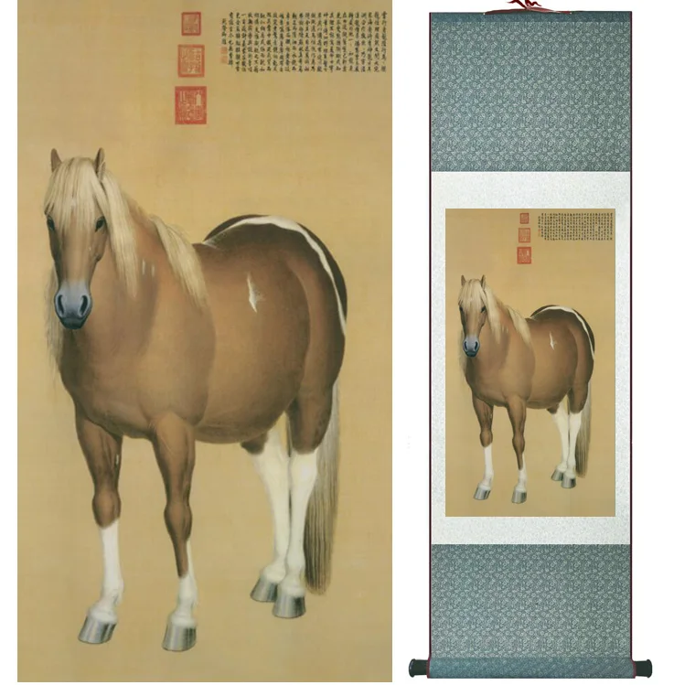 Traditional Chinese art painting Horse art painting Silk scroll art painting Horse painting051815
Traditional Chinese art painting Horse art painting Silk scroll art painting Horse painting051815