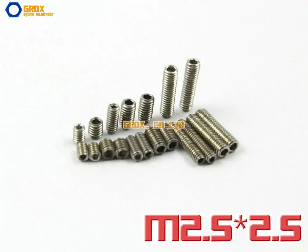 150 штук M2.5 x 2,5 мм 304 винты из нержавеющей стали набор винтов с шестигранной головкой
150 штук M2.5 x 2,5 мм 304 винты из нержавеющей стали набор винтов с шестигранной головкой