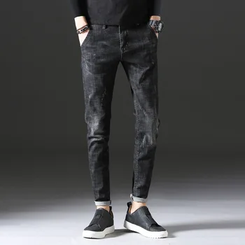 Mens Slim Casual Stretch Jeans Business British Style Long Denim Pants Male Ripped Straight Classic Fashion Jeans AA11437
Mens Slim Casual Stretch Jeans Business British Style Long Denim Pants Male Ripped Straight Classic Fashion Jeans AA11437