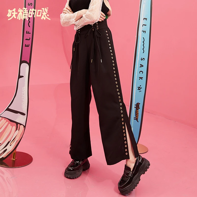 ELF SACK 2019 New Fashion Woman Pants Casual Straight Mid Women Trousers Solid Knitted Drawstring Ladies Trousers Femme Pants
ELF SACK 2019 New Fashion Woman Pants Casual Straight Mid Women Trousers Solid Knitted Drawstring Ladies Trousers Femme Pants