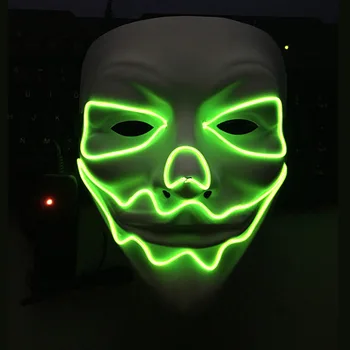 2017 New Year Flash El Wire Led Glowing Movie Mask Beauty Christmas Party Cosplay V Mask Christmas Halloween Party Costume mask
2017 New Year Flash El Wire Led Glowing Movie Mask Beauty Christmas Party Cosplay V Mask Christmas Halloween Party Costume mask