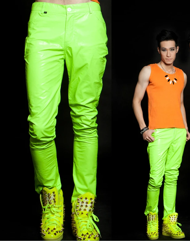 27-44 ! Fashion men's brand stage singer clothing candy neon Fluorescent green casual pants costumes costume plus size trousers
27-44 ! Fashion men's brand stage singer clothing candy neon Fluorescent green casual pants costumes costume plus size trousers