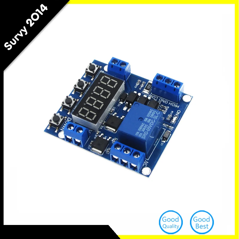 1 Channel 6-30V Trigger Time Delay Relay Module Cycle Timer Relay Module Circuit Switch
1 Channel 6-30V Trigger Time Delay Relay Module Cycle Timer Relay Module Circuit Switch