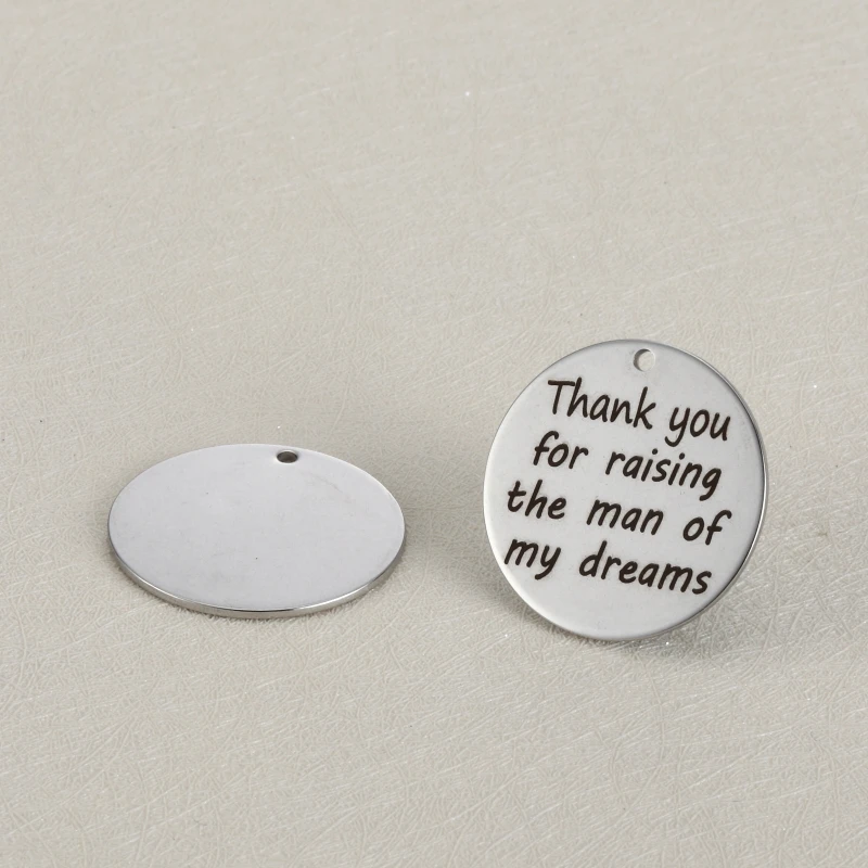 20pcs 25mm Stainless steel DIY handmade jewelry Lettering Thank you for raising the man of my dreams charm for jewelry making
20pcs 25mm Stainless steel DIY handmade jewelry Lettering Thank you for raising the man of my dreams charm for jewelry making