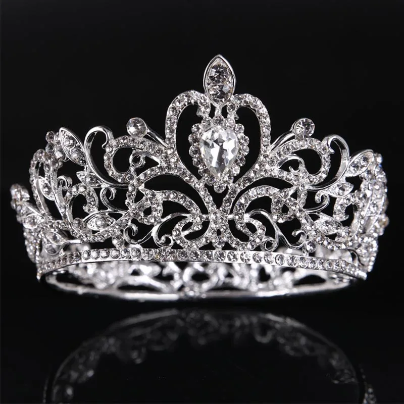 Vintage Baroque Wedding Crown Crystal Rhinestone Tiara and Crown Hair Jewelry Silver Diadem Headpiece Bridal Hair Accessories JL
Vintage Baroque Wedding Crown Crystal Rhinestone Tiara and Crown Hair Jewelry Silver Diadem Headpiece Bridal Hair Accessories JL