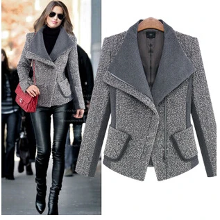 Europe autumn winter new women's clothing slim high-end fashion long-sleeved thickening woolen jacket coat
Europe autumn winter new women's clothing slim high-end fashion long-sleeved thickening woolen jacket coat