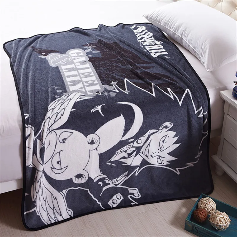 55x43 "140x100 см аниме Сказочный хвост Natsu Dragneel Люси Эрза мягкое одеяло детское