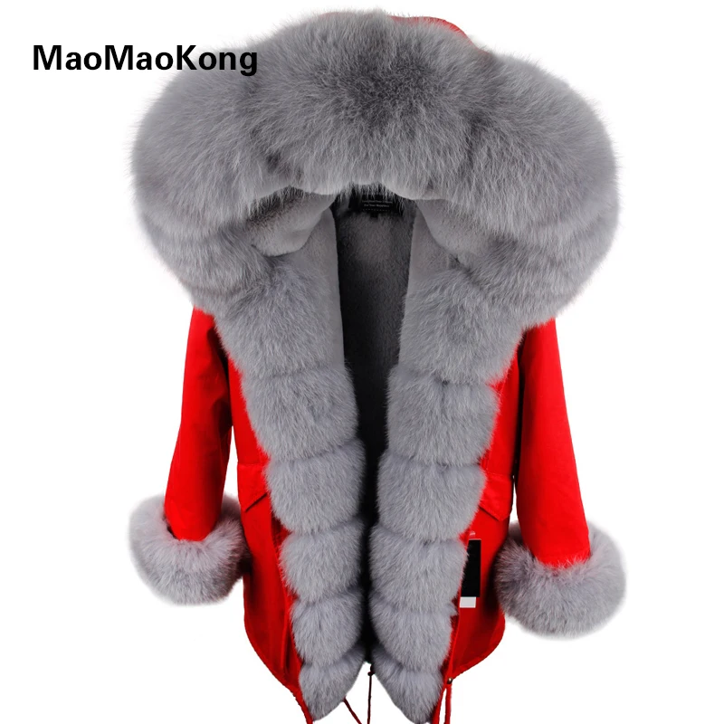 MaoMaoKong Camouflage winter jacket women outwear thick parkas natural real fox fur collar coat
MaoMaoKong Camouflage winter jacket women outwear thick parkas natural real fox fur collar coat
