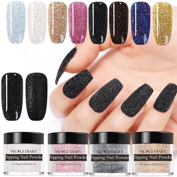 NICOLE DIARY 10g Dipping Nail Powder System Natural Dry Purple Pink Colorful Shimmer Nail Art Glitter Design
NICOLE DIARY 10g Dipping Nail Powder System Natural Dry Purple Pink Colorful Shimmer Nail Art Glitter Design