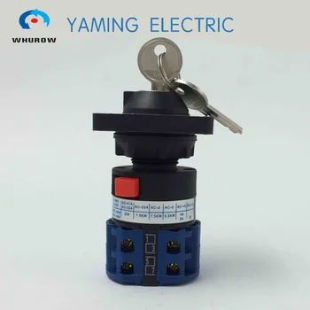 YMW26 Series 3 position on-off-on 20A 2 Phase Universal changeover cam switch with lock with key easy installation LW26-20/2S
YMW26 Series 3 position on-off-on 20A 2 Phase Universal changeover cam switch with lock with key easy installation LW26-20/2S