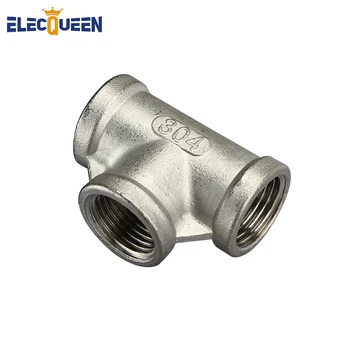 Homebrew Hardware,1/2" Tee 3 way Threaded Pipe Fittings Stainless Steel SS 304 Female, Brewer Hardware, Hombrew Pump fitting