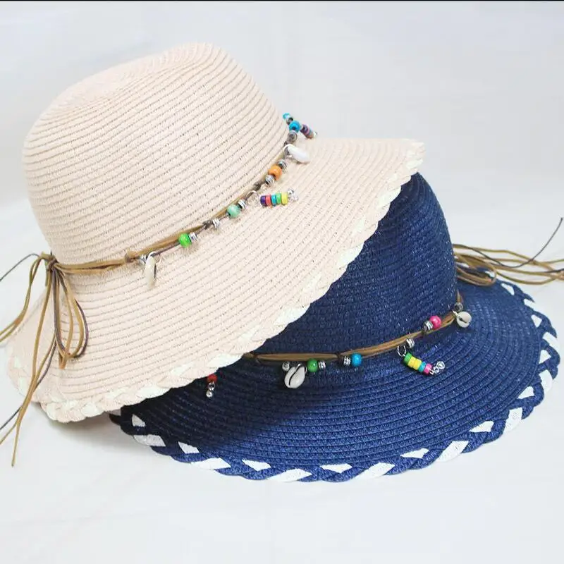 Bohemian Summer Beach Hats Women Leather Rope With Shell Beads Straw Sun Hats For Women Wide Brim Lace up Outdoor Caps Shade Hat
Bohemian Summer Beach Hats Women Leather Rope With Shell Beads Straw Sun Hats For Women Wide Brim Lace up Outdoor Caps Shade Hat
