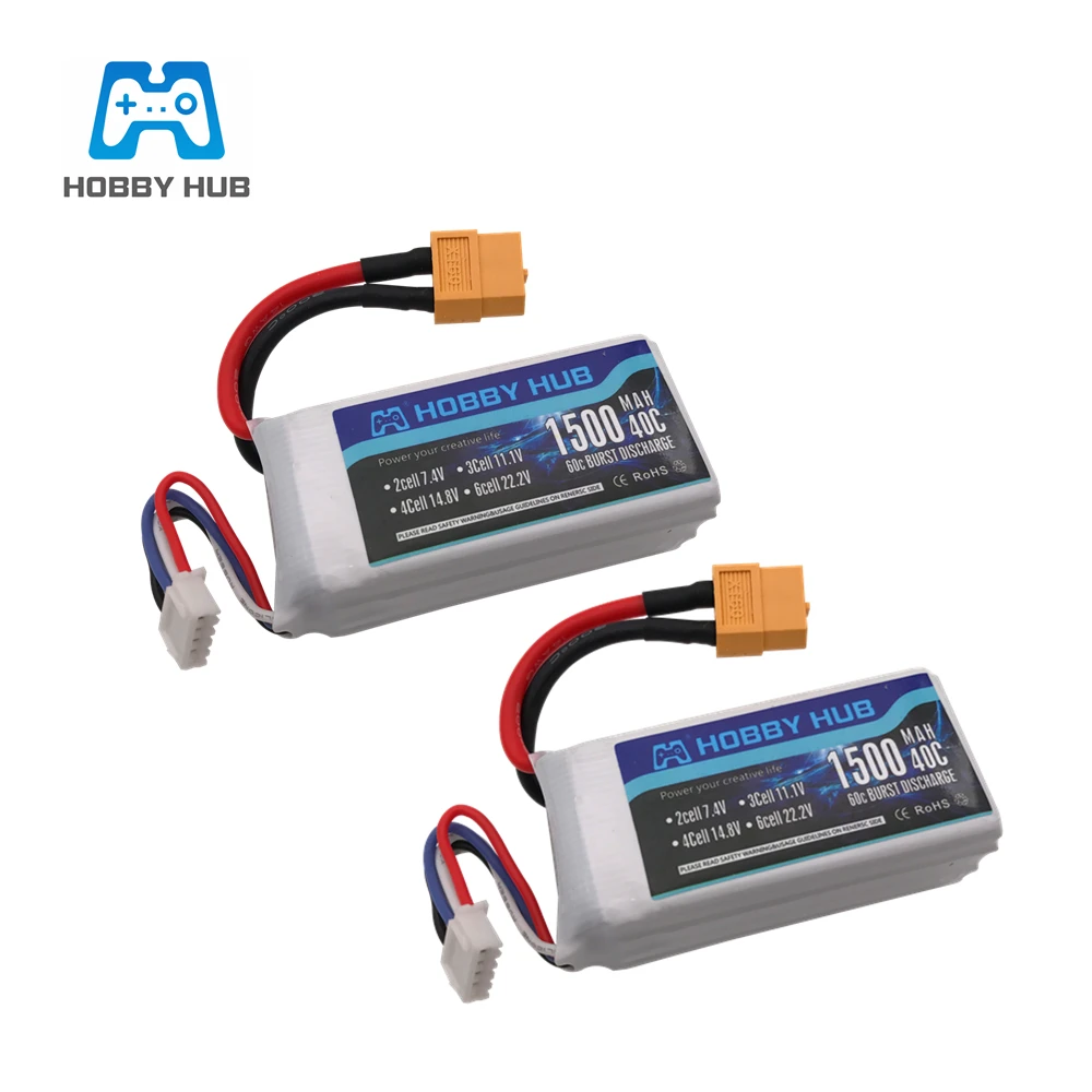 1/2/3 PCS Hobby Hub 14.8V 1500mAh 4S 40C Lipo battery Rechargeable XT60 Plug for RC Drone Models FPV Racing Part Accs
1/2/3 PCS Hobby Hub 14.8V 1500mAh 4S 40C Lipo battery Rechargeable XT60 Plug for RC Drone Models FPV Racing Part Accs