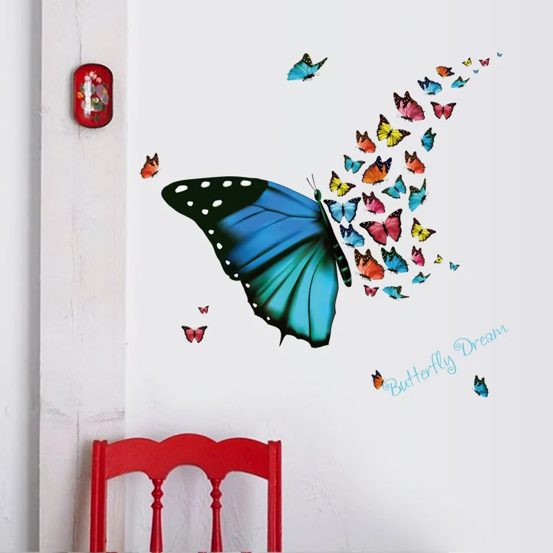 Creative Double layer Butterfly Wall Sticker on the wall for Home Decor DIY Butterflies Fridge Magnet stickers Room Decoration
Creative Double layer Butterfly Wall Sticker on the wall for Home Decor DIY Butterflies Fridge Magnet stickers Room Decoration