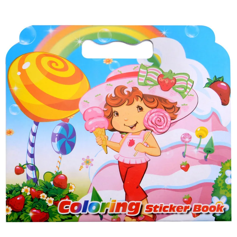 16Pages New Strawberry Girl Coloring Sticker Book For Children Adult Relieve Stress Kill Time Graffiti Painting Drawing Art Book
16Pages New Strawberry Girl Coloring Sticker Book For Children Adult Relieve Stress Kill Time Graffiti Painting Drawing Art Book