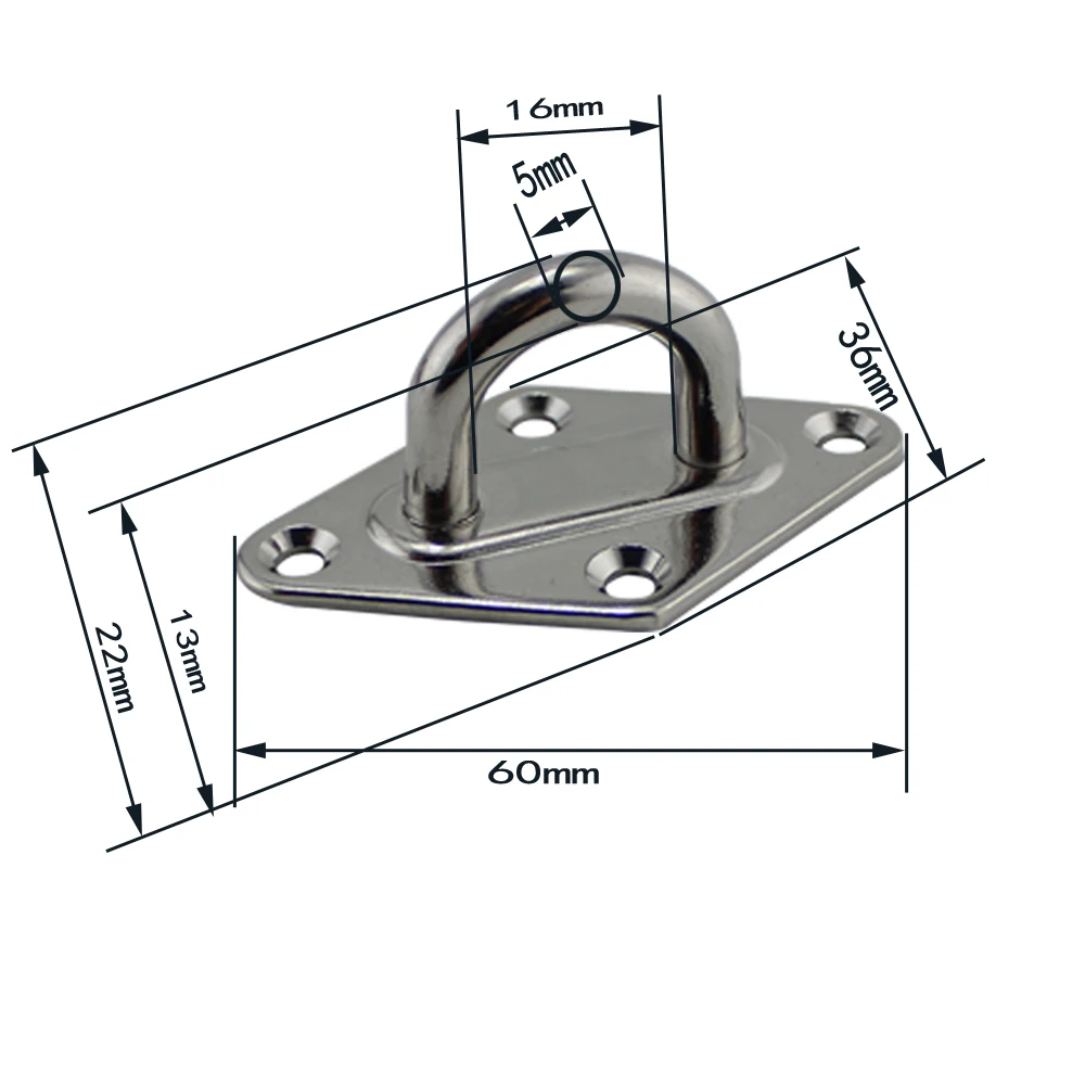Stainless Steel 304 Diamond Shaped Pad Eye Plates Staple Ring Hook loop Boat marine Yacht Shade Sail Tie Down 5mm 6mm 8mm 10mm
Stainless Steel 304 Diamond Shaped Pad Eye Plates Staple Ring Hook loop Boat marine Yacht Shade Sail Tie Down 5mm 6mm 8mm 10mm