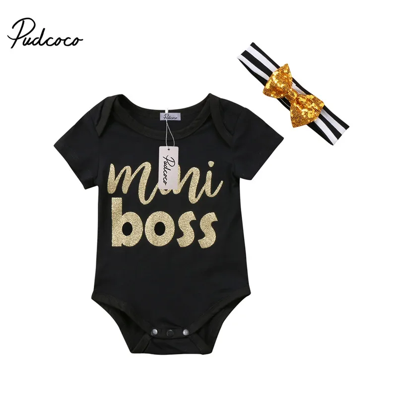 Fashion Newborn Baby Clothes Baby Romper Short Sleeve Print mini boss Baby Girl boy Clothes Infant jumpsuit
Fashion Newborn Baby Clothes Baby Romper Short Sleeve Print mini boss Baby Girl boy Clothes Infant jumpsuit