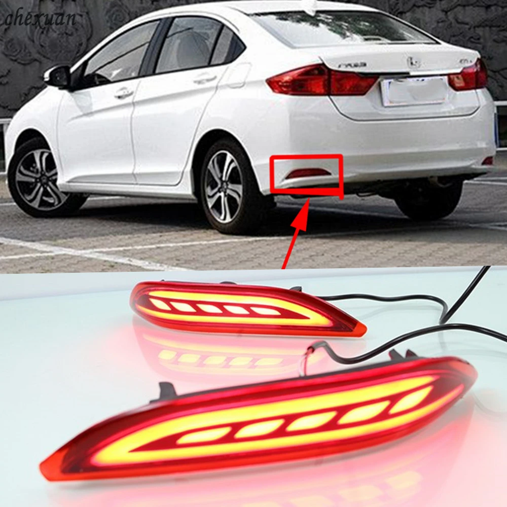 CSCSNL 1 set For Honda City 2014 2015 2016 LED rear bumper lights brake tail light reflector running daytime running reflector
CSCSNL 1 set For Honda City 2014 2015 2016 LED rear bumper lights brake tail light reflector running daytime running reflector