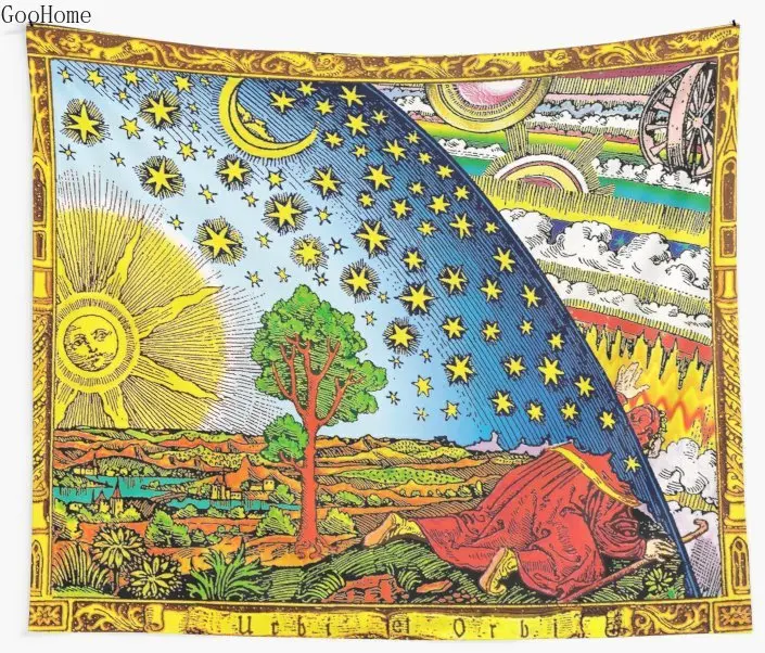Flammarion engraving in Color Wall Tapestry Cover Beach Towel Throw Blanket Picnic Yoga Mat Home Decoration
Flammarion engraving in Color Wall Tapestry Cover Beach Towel Throw Blanket Picnic Yoga Mat Home Decoration